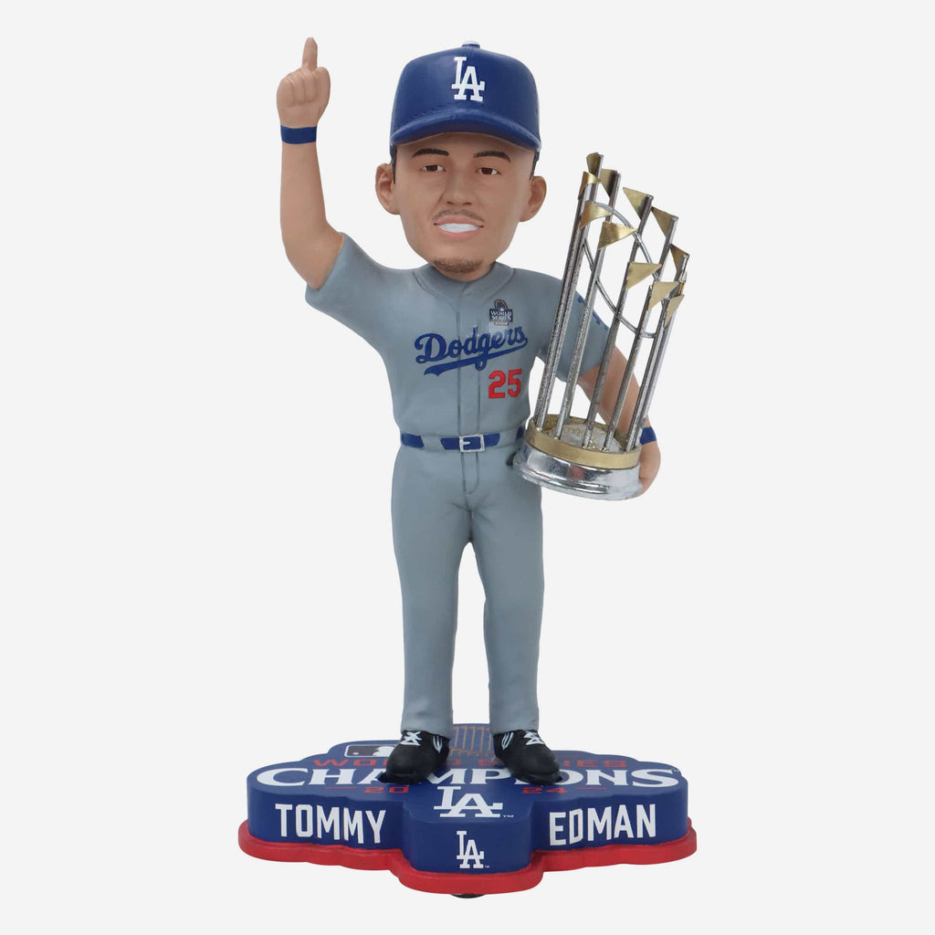 Tommy Edman Los Angeles Dodgers 2024 World Series Champions Bobblehead FOCO - FOCO.com