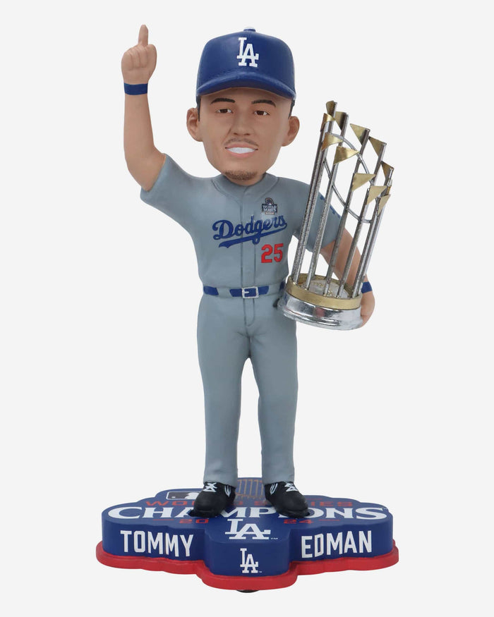 Tommy Edman Los Angeles Dodgers 2024 World Series Champions Bobblehead FOCO - FOCO.com