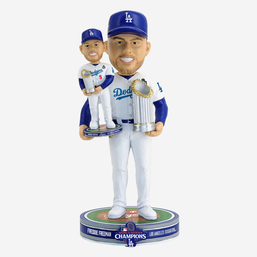 Freddie Freeman Los Angeles Dodgers 2024 World Series Champions Bobble Dubblz Bobblehead FOCO - FOCO.com