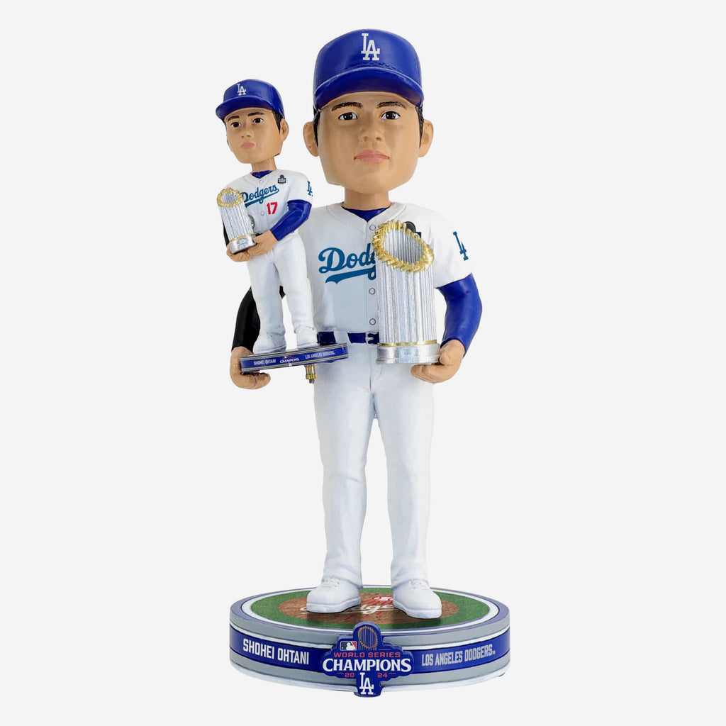 Shohei Ohtani Los Angeles Dodgers 2024 World Series Champions Bobble Dubblz Bobblehead FOCO - FOCO.com