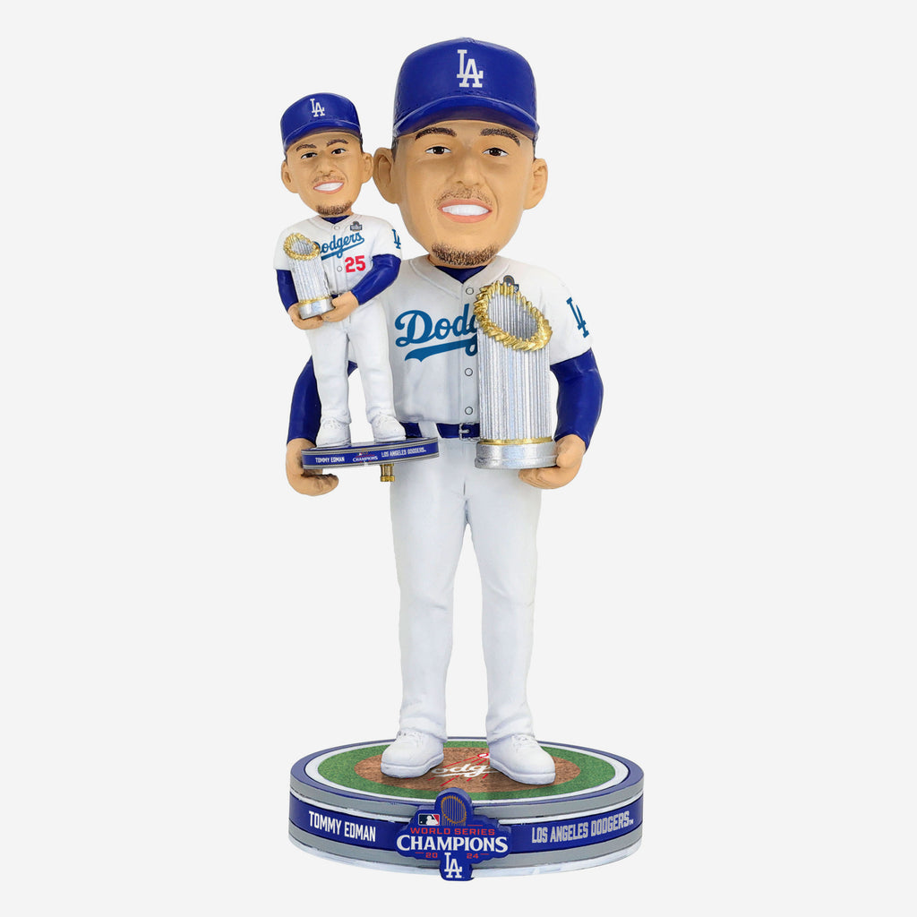 Tommy Edman Los Angeles Dodgers 2024 World Series Champions Bobble Dubblz Bobblehead FOCO - FOCO.com