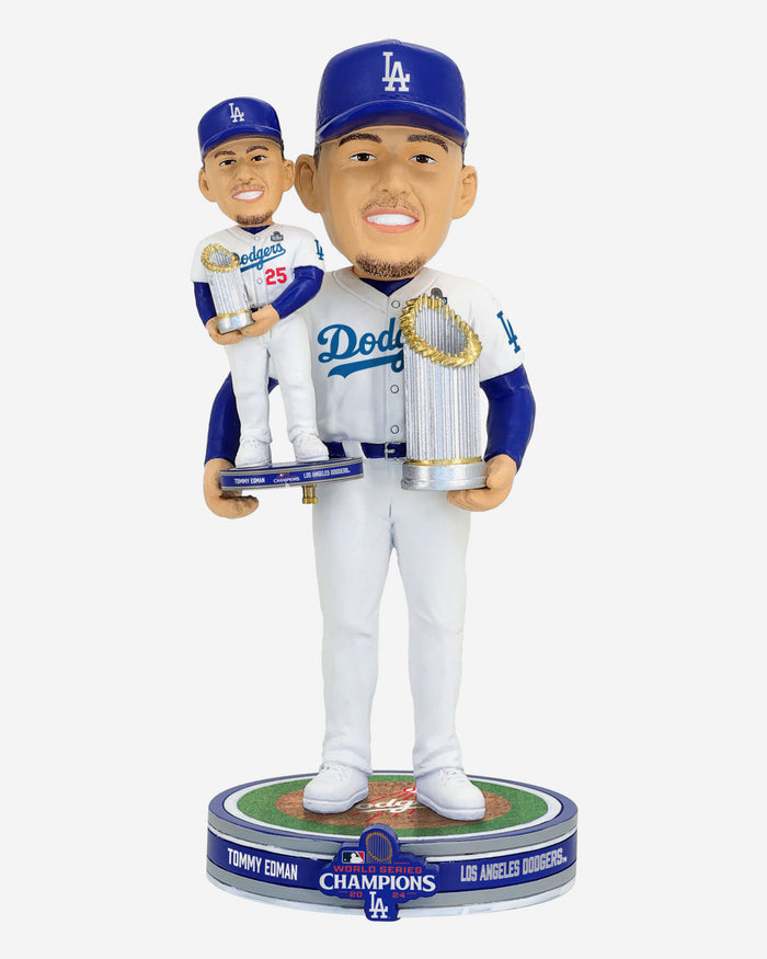 Tommy Edman Los Angeles Dodgers 2024 World Series Champions Bobble Dubblz Bobblehead FOCO - FOCO.com