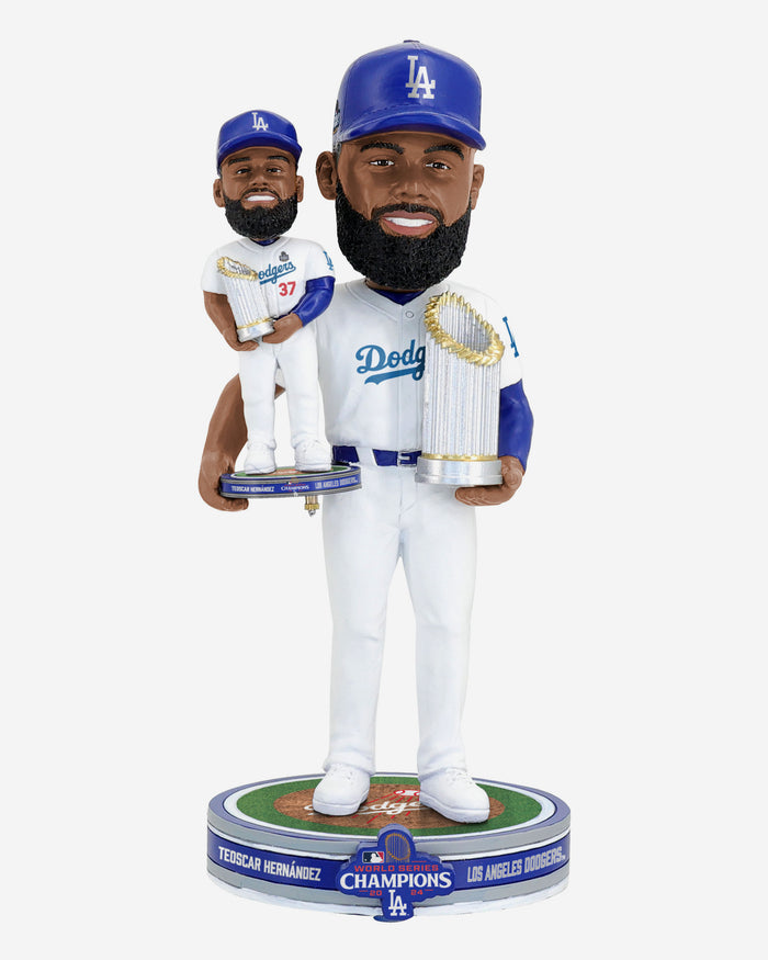 Teoscar Hernandez Los Angeles Dodgers 2024 World Series Champions Bobble Dubblz Bobblehead FOCO - FOCO.com