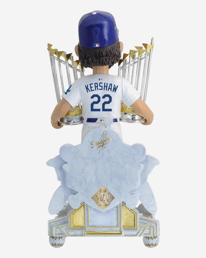Clayton Kershaw Los Angeles Dodgers 2025 Back To Back World Series Champions Celebration Bobblehead FOCO - FOCO.com