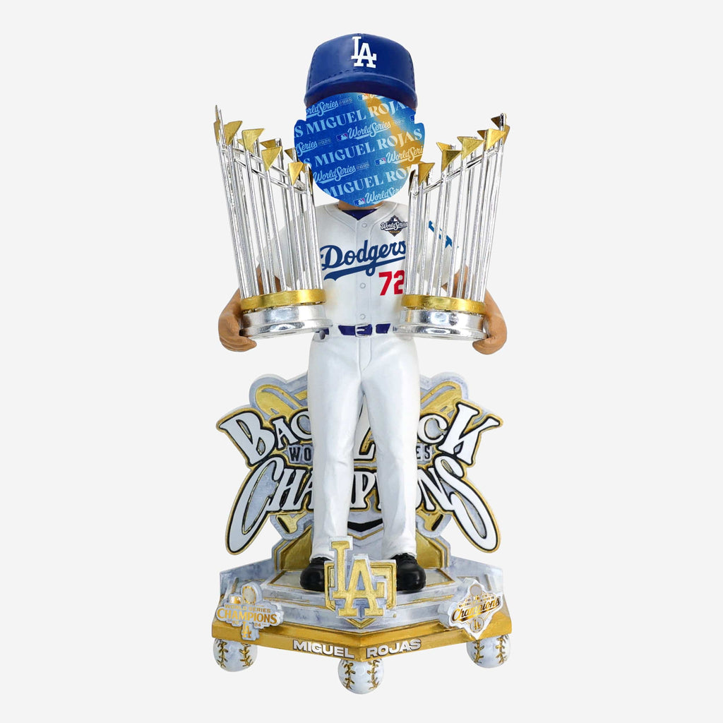 Miguel Rojas Los Angeles Dodgers 2025 Back To Back World Series Champions Celebration Bobblehead