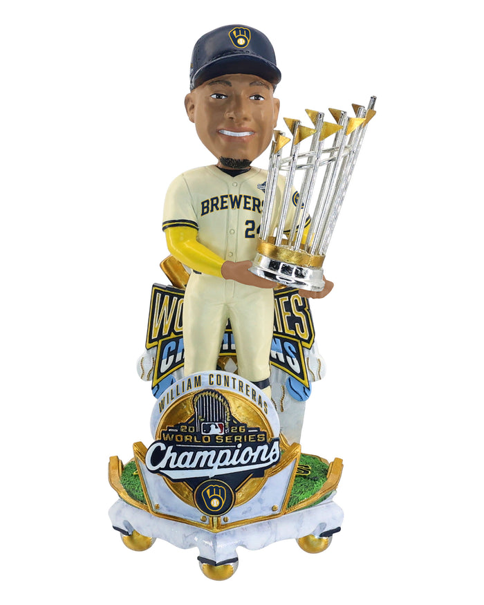 William Contreras Milwaukee Brewers 2026 World Series Champions Celebration Bobblehead FOCO - FOCO.com