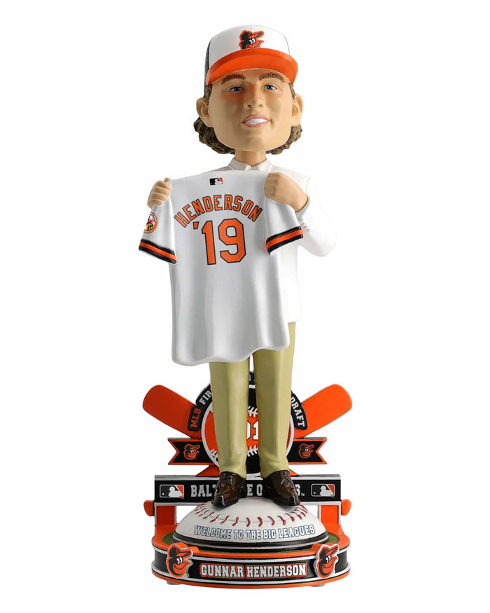 Gunnar Henderson Baltimore Orioles 2019 MLB Draft Pick Bobblehead FOCO - FOCO.com