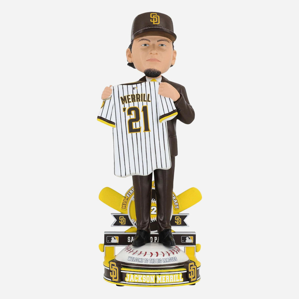 Jackson Merrill San Diego Padres 2021 MLB Draft Pick Bobblehead FOCO - FOCO.com