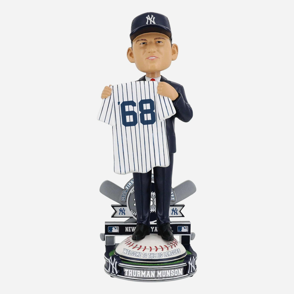 Thurman Munson New York Yankees 1968 MLB Draft Pick Bobblehead FOCO - FOCO.com