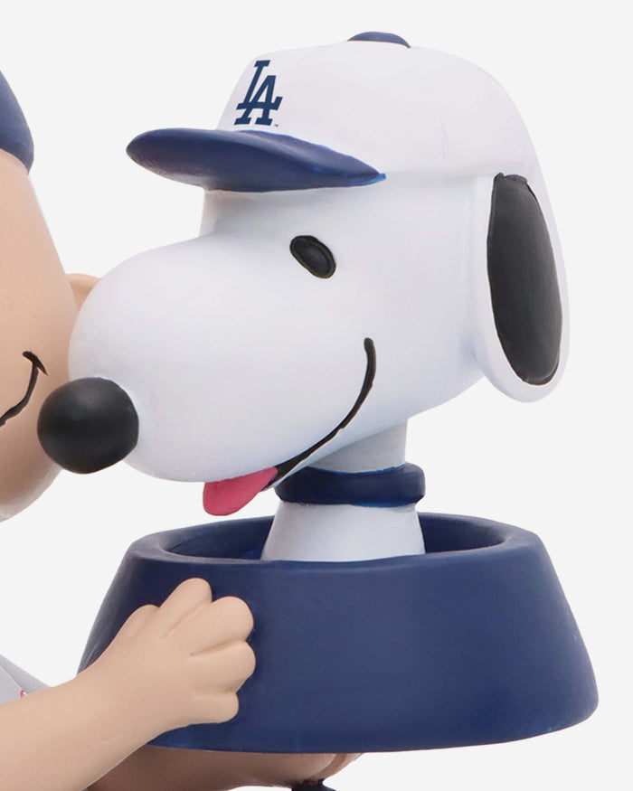 Los Angeles Dodgers Charlie Brown & Snoopy Peanuts Dual Mini Bighead Bobblehead FOCO - FOCO.com