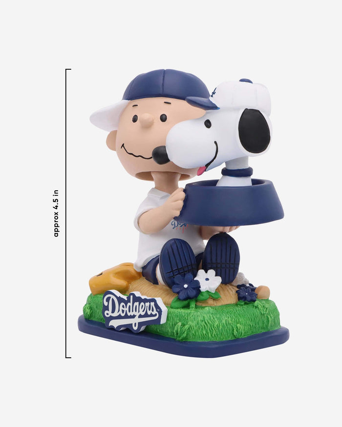 Los Angeles Dodgers Charlie Brown & Snoopy Peanuts Dual Mini Bighead Bobblehead FOCO - FOCO.com