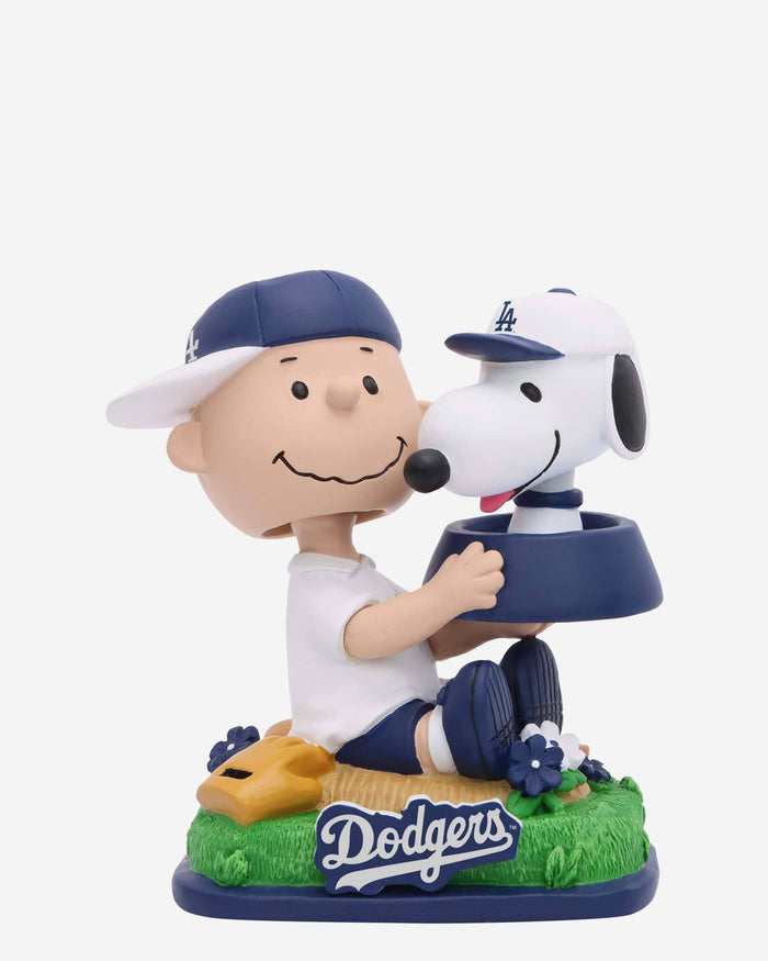 Los Angeles Dodgers Charlie Brown & Snoopy Peanuts Dual Mini Bighead Bobblehead FOCO - FOCO.com