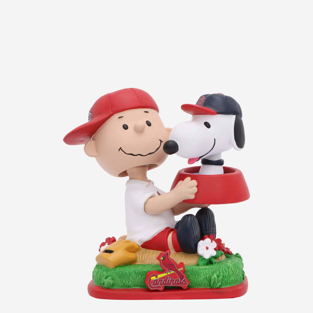 St Louis Cardinals Charlie Brown & Snoopy Peanuts Dual Mini Bighead Bobblehead FOCO - FOCO.com