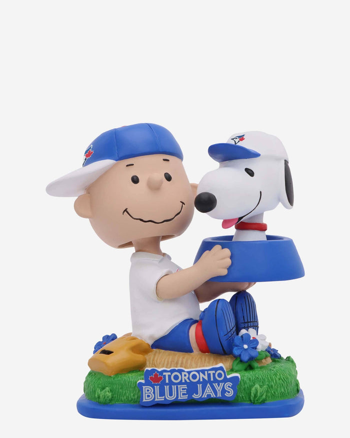 Toronto Blue Jays Charlie Brown & Snoopy Peanuts Dual Mini Bighead Bobblehead FOCO - FOCO.com