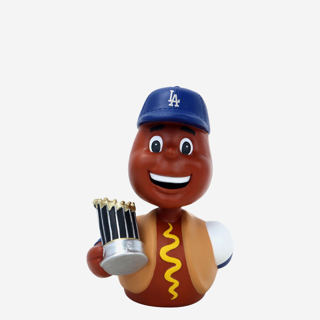 Dodger Dog Los Angeles Dodgers 2024 World Series Champions Mascot Duck Bobblehead FOCO - FOCO.com