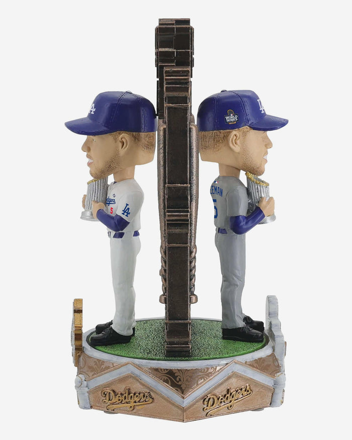 Freddie Freeman Los Angeles Dodgers 2025 Back To Back World Series Champions Dual Spinner Bobblehead FOCO - FOCO.com