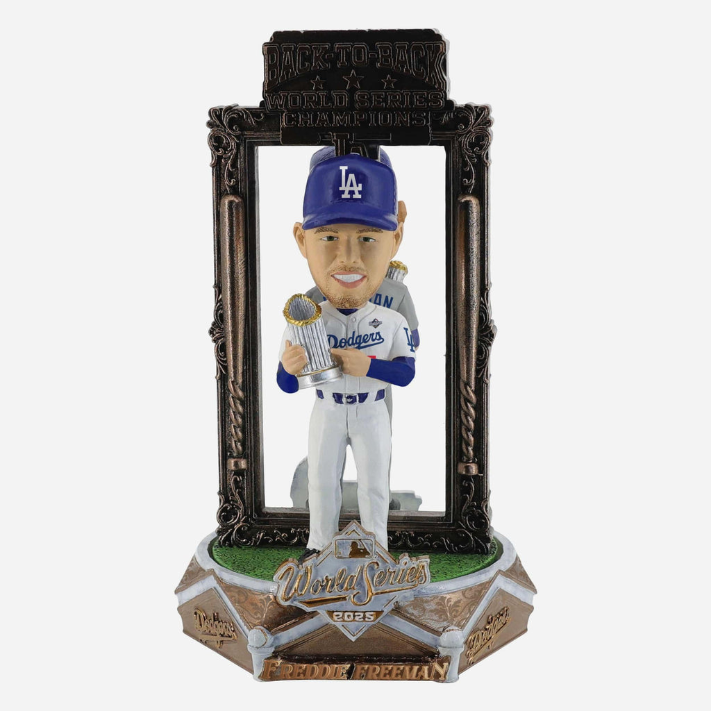Freddie Freeman Los Angeles Dodgers 2025 Back To Back World Series Champions Dual Spinner Bobblehead FOCO - FOCO.com