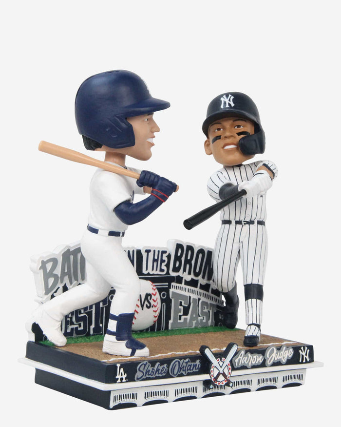 Aaron Judge & Shohei Ohtani New York Yankees & Los Angeles Dodgers Battle in the Bronx Dual Bobblehead FOCO - FOCO.com