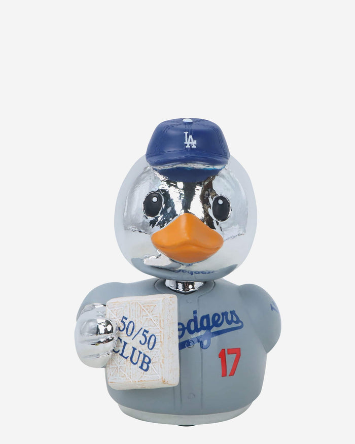 Shohei Ohtani Los Angeles Dodgers 50 Home Runs & 50 Stolen Bases Silver Player Bobble Duck Mini Bobblehead FOCO - FOCO.com