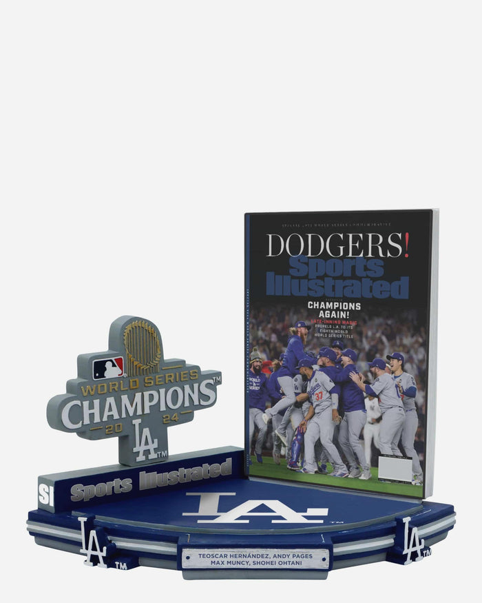 Los Angeles Dodgers Champions Again Sports Illustrated Cover Bobblehead FOCO - FOCO.com