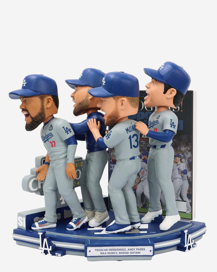 Los Angeles Dodgers Champions Again Sports Illustrated Cover Bobblehead FOCO - FOCO.com