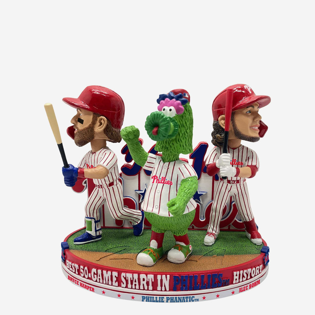 Philadelphia Phillies 2024 Historical 50 Game Start Mini Bobblehead Scene FOCO - FOCO.com