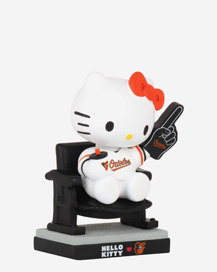 Hello Kitty® Baltimore Orioles At The Ball Game Mini Bobblehead FOCO - FOCO.com
