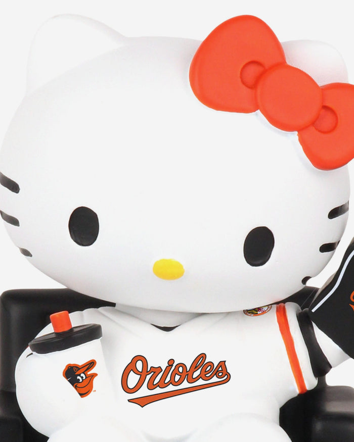 Hello Kitty® Baltimore Orioles At The Ball Game Mini Bobblehead FOCO - FOCO.com