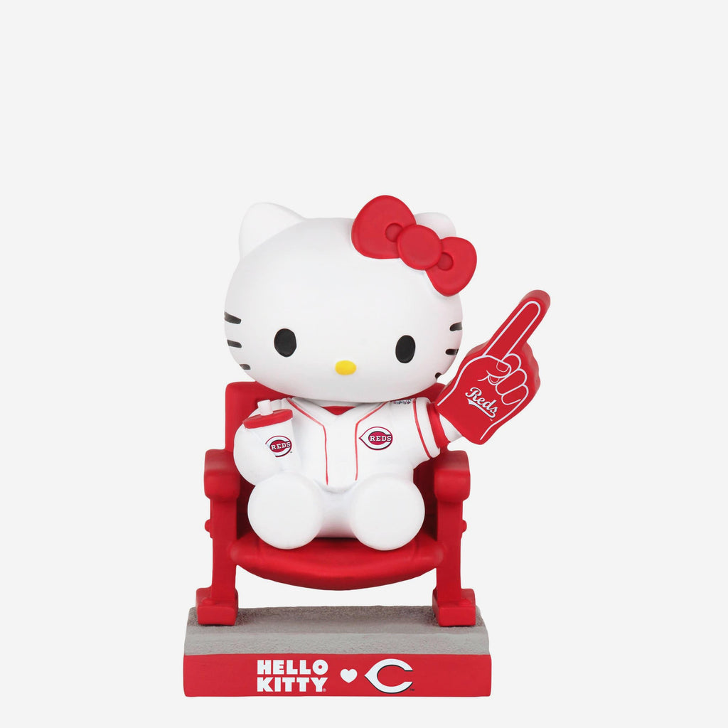 Hello Kitty® Cincinnati Reds At The Ball Game Mini Bobblehead FOCO - FOCO.com