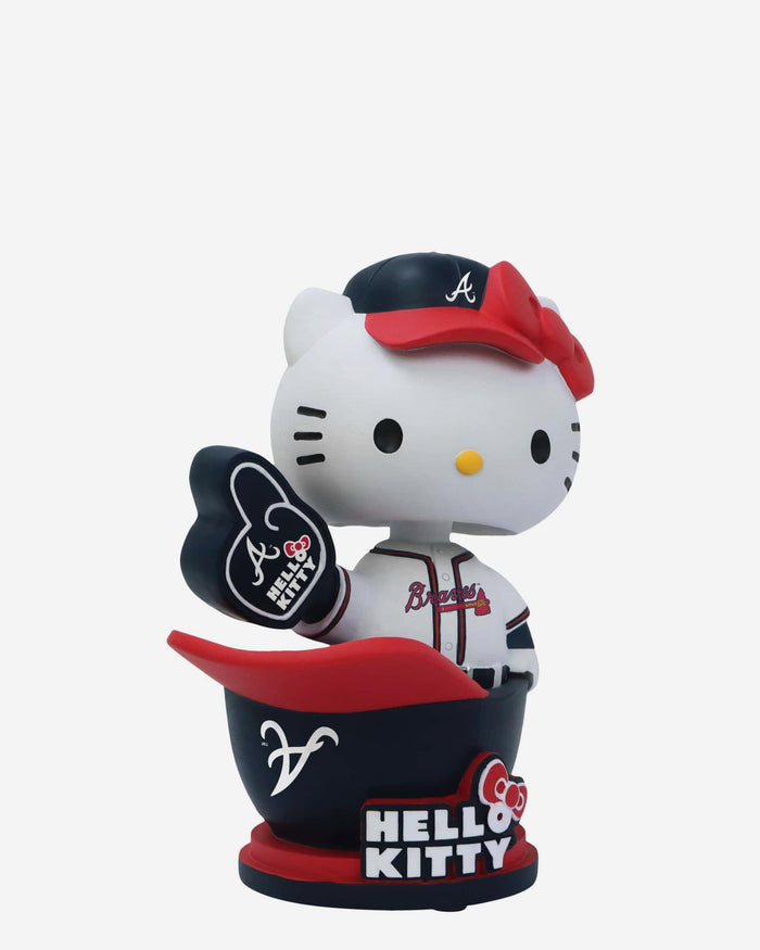 Hello Kitty® Atlanta Braves Baseball Helmet Bobblehead FOCO - FOCO.com