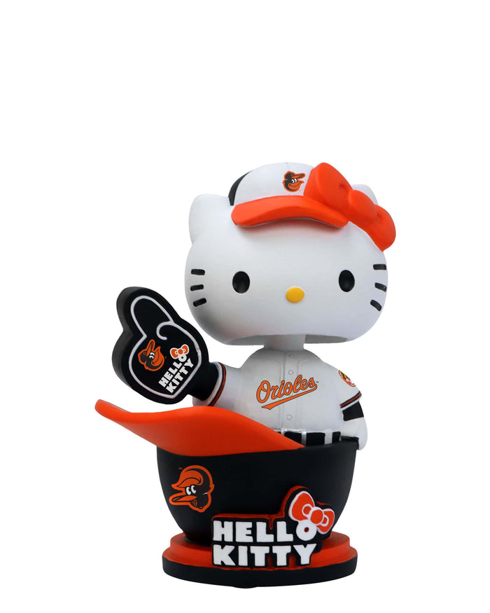 Hello Kitty® Baltimore Orioles Baseball Helmet Bobblehead FOCO - FOCO.com