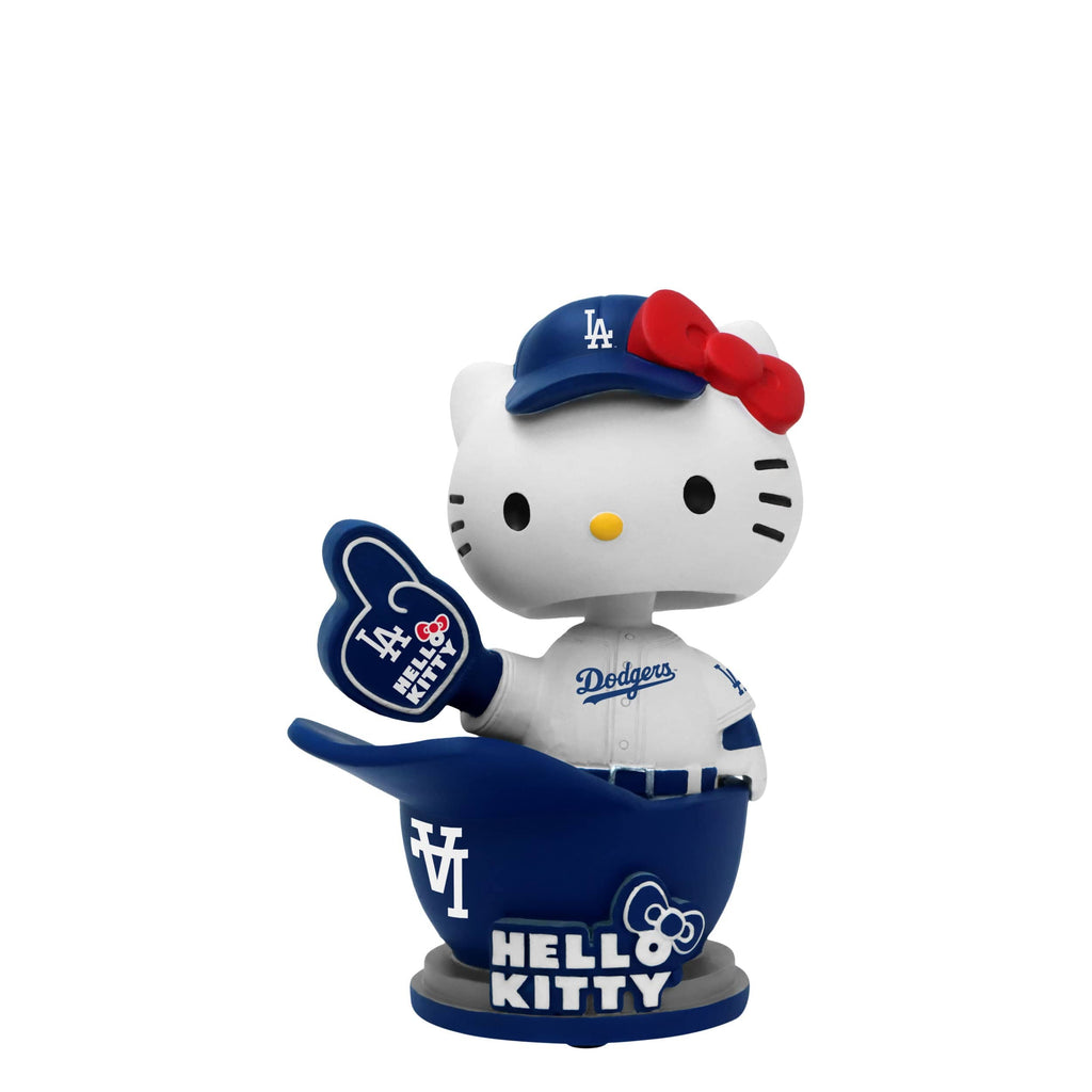 Hello Kitty® Los Angeles Dodgers Baseball Helmet Bobblehead FOCO - FOCO.com