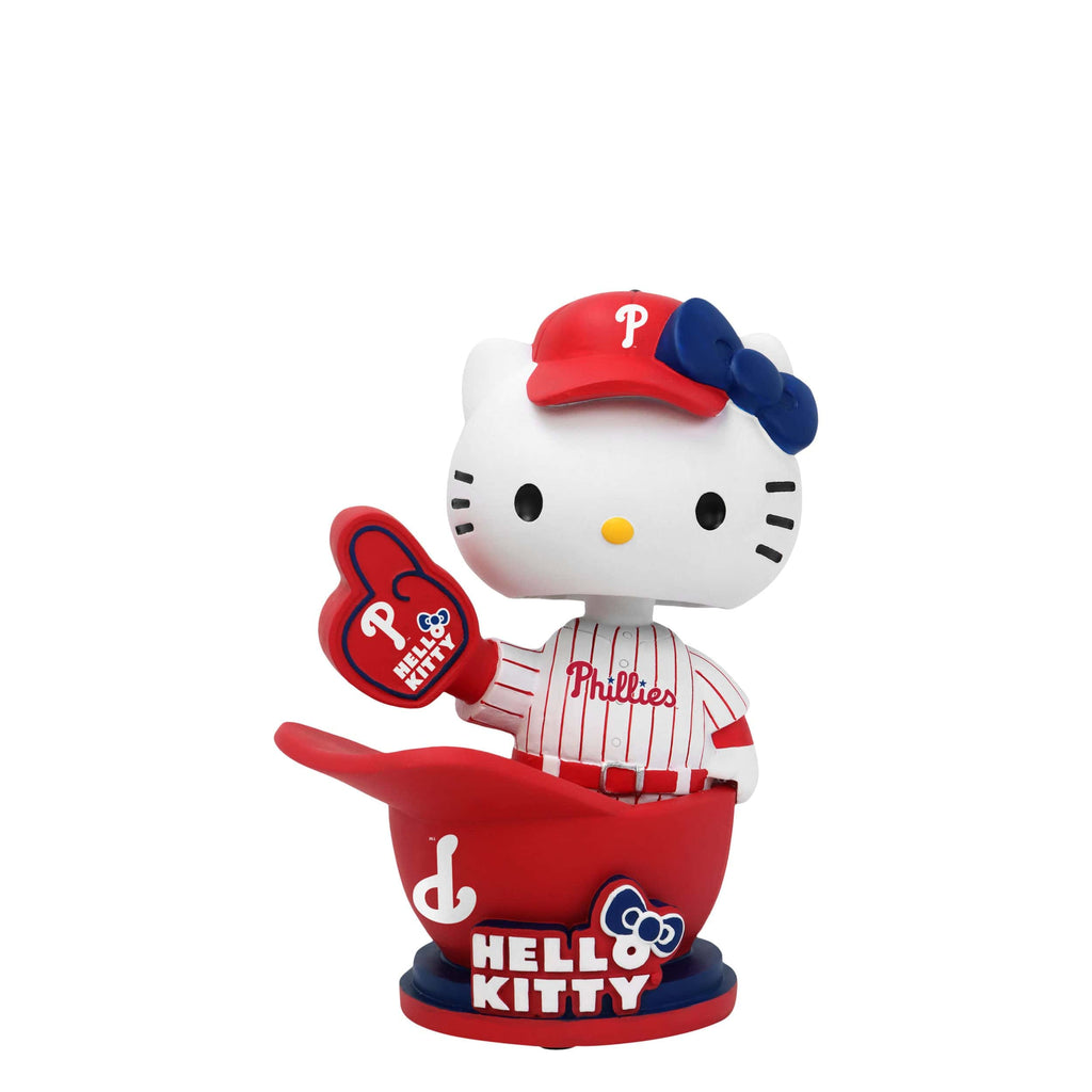 Hello Kitty® Philadelphia Phillies Baseball Helmet Bobblehead FOCO - FOCO.com