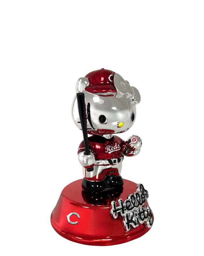 Cincinnati Reds Hello Kitty® Electroplated Edition Mini Bobblehead
