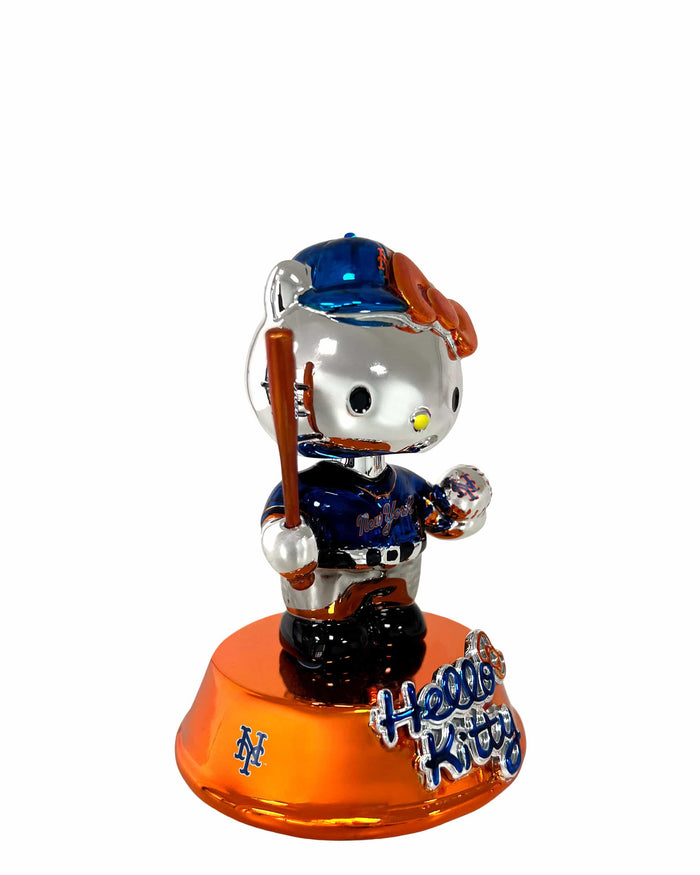 New York Mets Hello Kitty® Electroplated Edition Mini Bobblehead