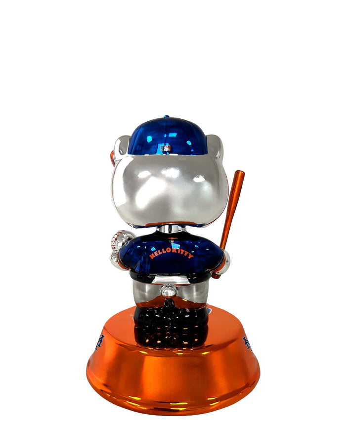 New York Mets Hello Kitty® Electroplated Edition Mini Bobblehead