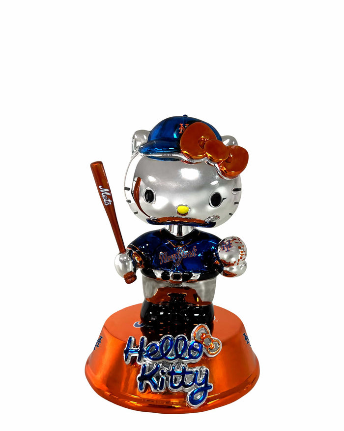 New York Mets Hello Kitty® Electroplated Edition Mini Bobblehead