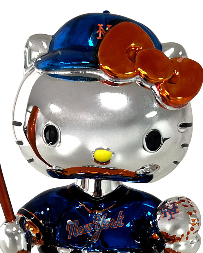 New York Mets Hello Kitty® Electroplated Edition Mini Bobblehead
