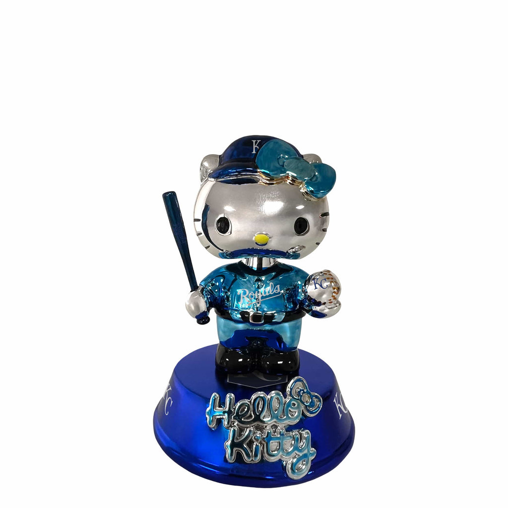 Kansas City Royals Hello Kitty® Electroplated Edition Mini Bobblehead