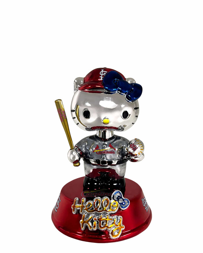 St Louis Cardinals Hello Kitty® Electroplated Edition Mini Bobblehead