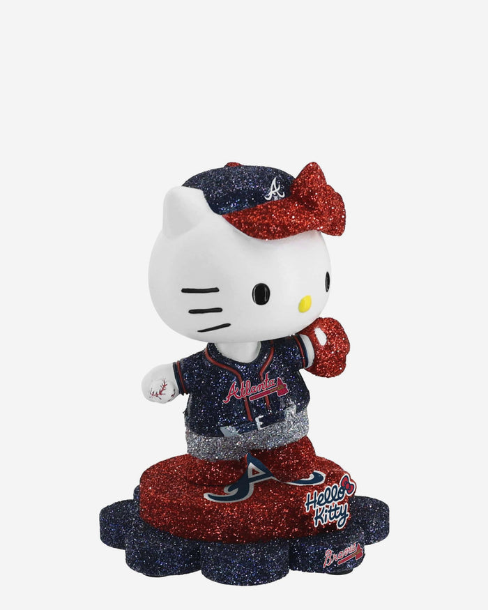 Atlanta Braves Hello Kitty® Glitter Mini Bobblehead FOCO - FOCO.com