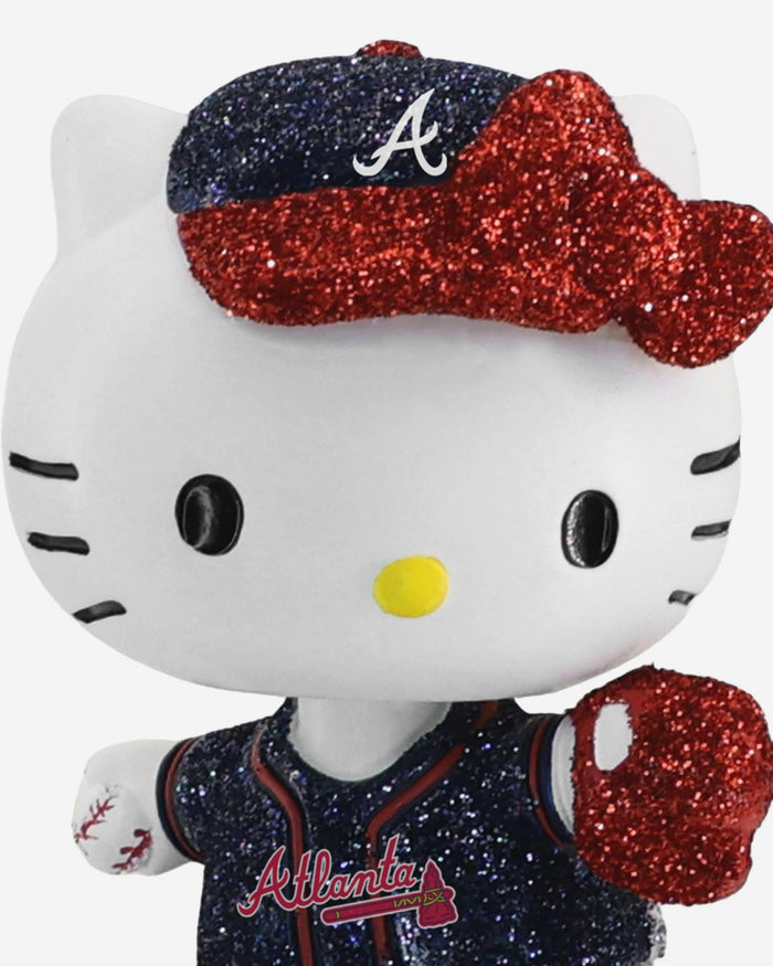 Atlanta Braves Hello Kitty® Glitter Mini Bobblehead FOCO - FOCO.com