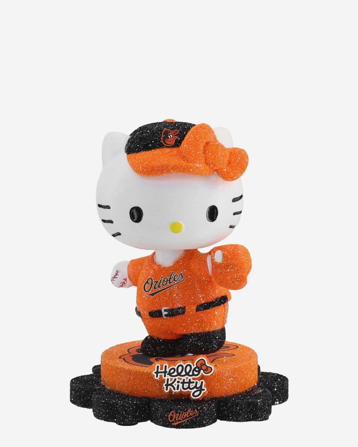Baltimore Orioles Hello Kitty® Glitter Mini Bobblehead FOCO - FOCO.com