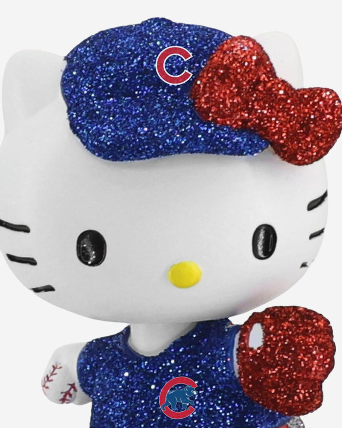 Chicago Cubs Hello Kitty® Glitter Mini Bobblehead FOCO - FOCO.com