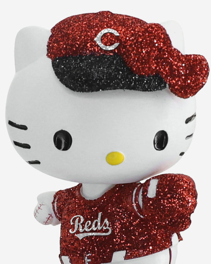 Cincinnati Reds Hello Kitty® Glitter Mini Bobblehead FOCO - FOCO.com