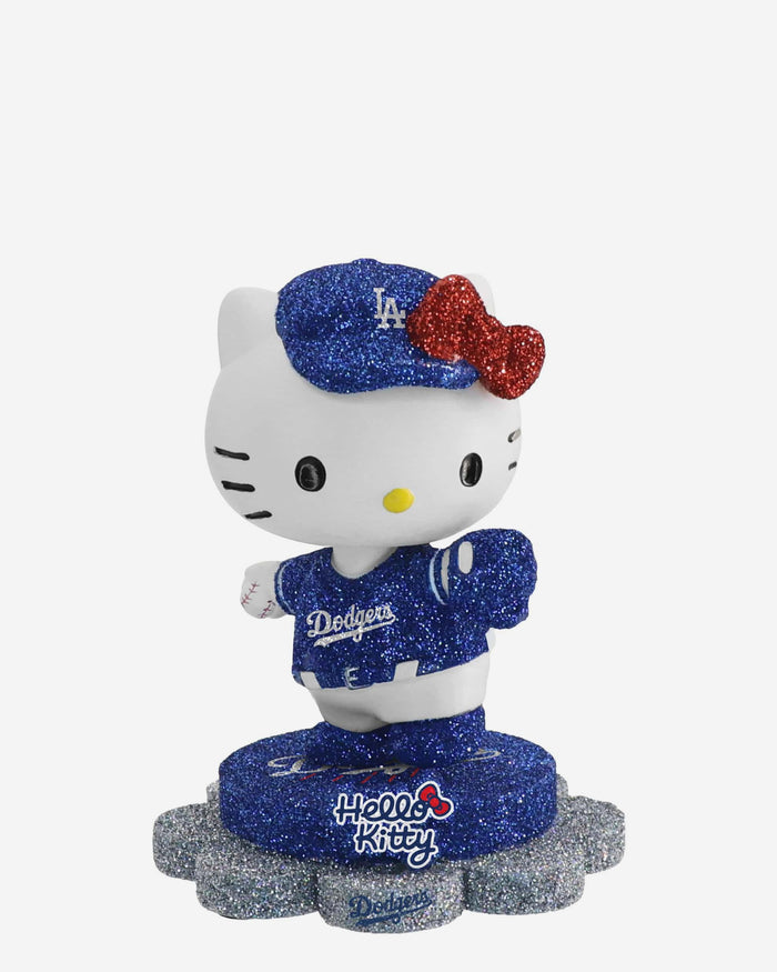 Los Angeles Dodgers Hello Kitty® Glitter Mini Bobblehead FOCO - FOCO.com