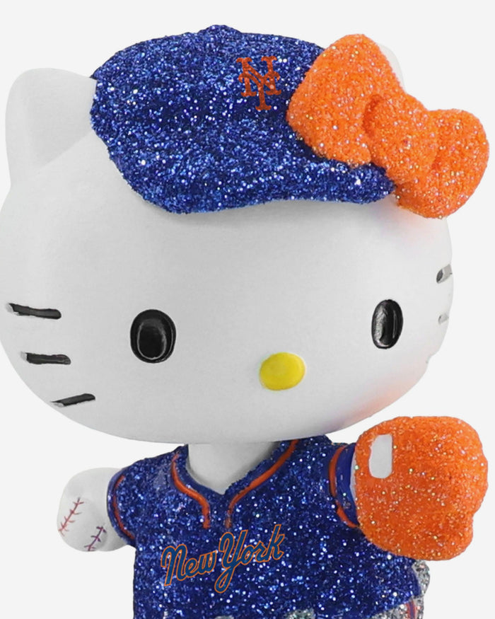 New York Mets Hello Kitty® Glitter Mini Bobblehead FOCO - FOCO.com