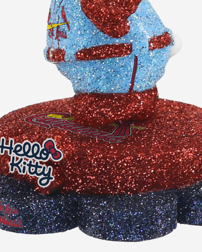 St Louis Cardinals Hello Kitty® Glitter Mini Bobblehead FOCO - FOCO.com
