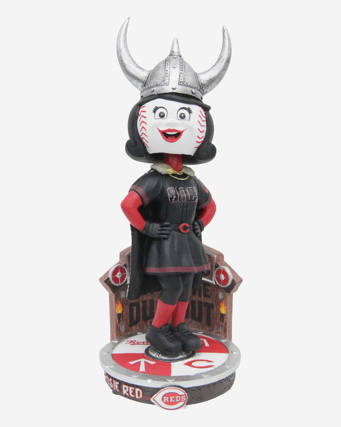 Rosie Red Cincinnati Reds City Connect Viking Hat Home Run Celebration Mascot Bobblehead Officially Licensed by MLB