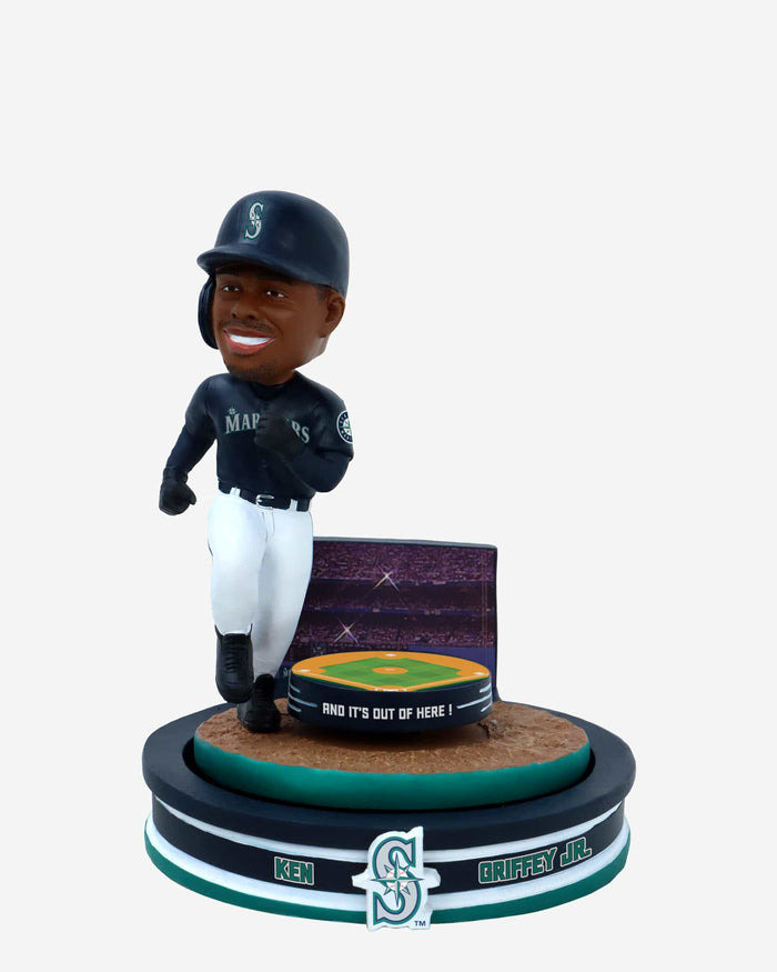 Ken Griffey Jr Seattle Mariners Home Run Spinner Mini Bobblehead Scene FOCO - FOCO.com